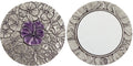 DANFORTH - Pewter Pansy Purse Mirror - Handmade Hand-Held Mirror for Women - Purple Flower Gift Accessories - Made in USA (3 inc