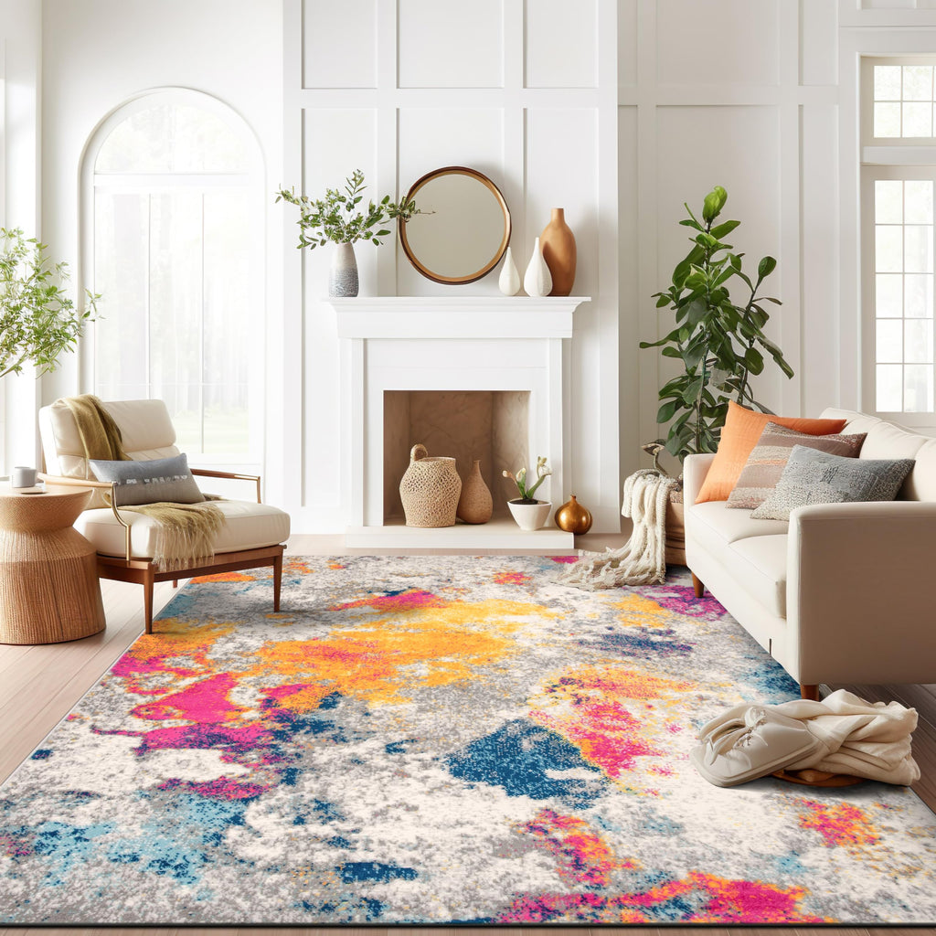 Rugshop Sky Collection Modern Abstract Area Rug 12' x 15' Multi