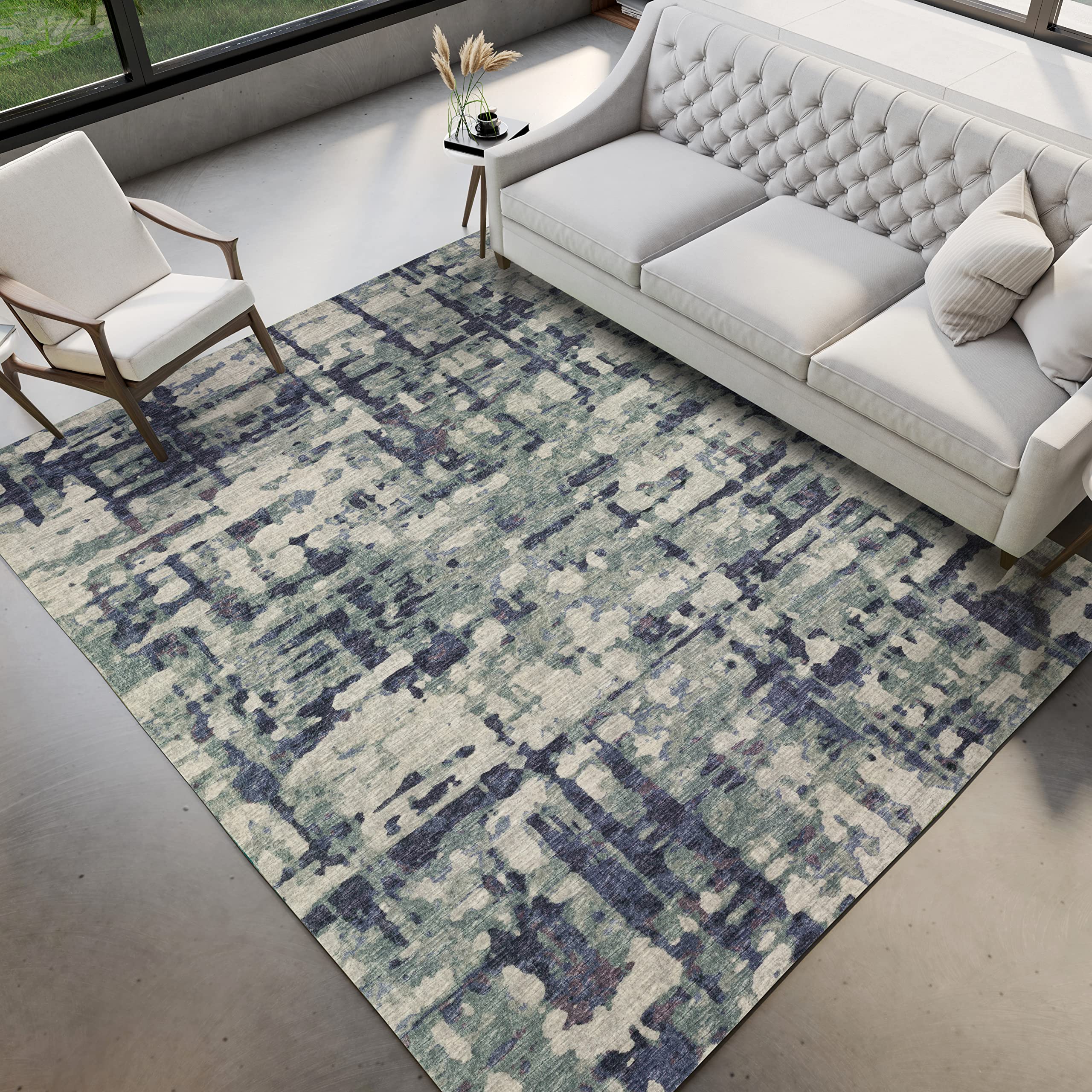 Dalyn Rugs Brisbane Br5 Modern Camouflage Eggplant 3' X 5'