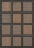Couristan 1043/2500 Recife Summit 3-Feet 9-Inch by 5-Feet 5-Inch Rug, Cocoa Black