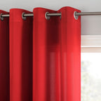 Sun Zero Barrow 2-Pack Energy Saving Grommet Curtain Panel Pair, 54'' X 63, Holiday Red