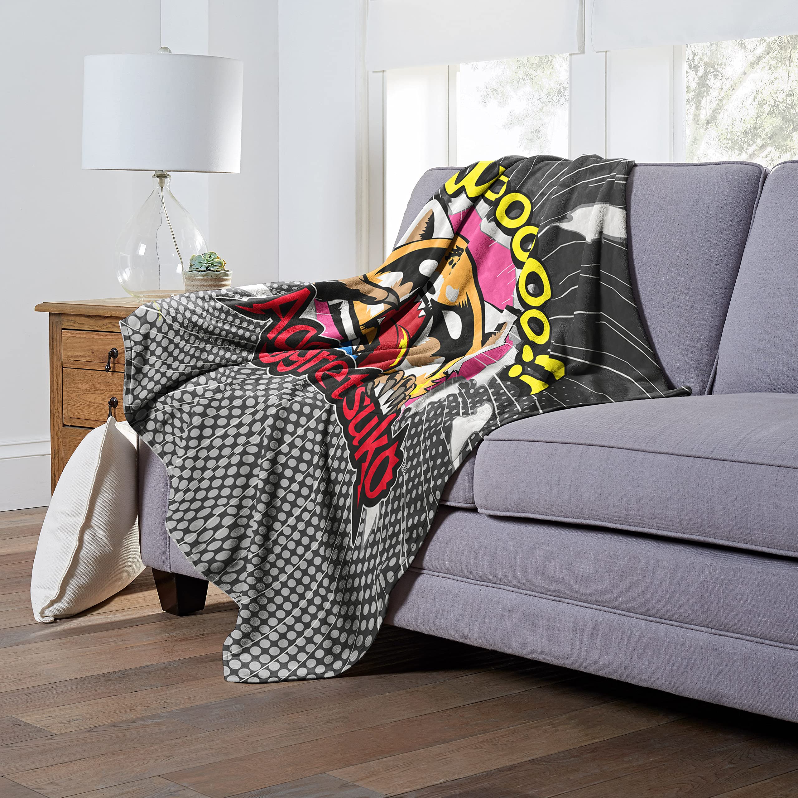 Northwest Aggretsuko Silk Touch Throw Blanket, 50'' X 60'', Wooo!
