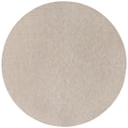 Unique Loom Collection Casual Transitional Solid Heathered Indoor/Outdoor Flatweave Area Rug (13' Round, Light Gray/Ivory)