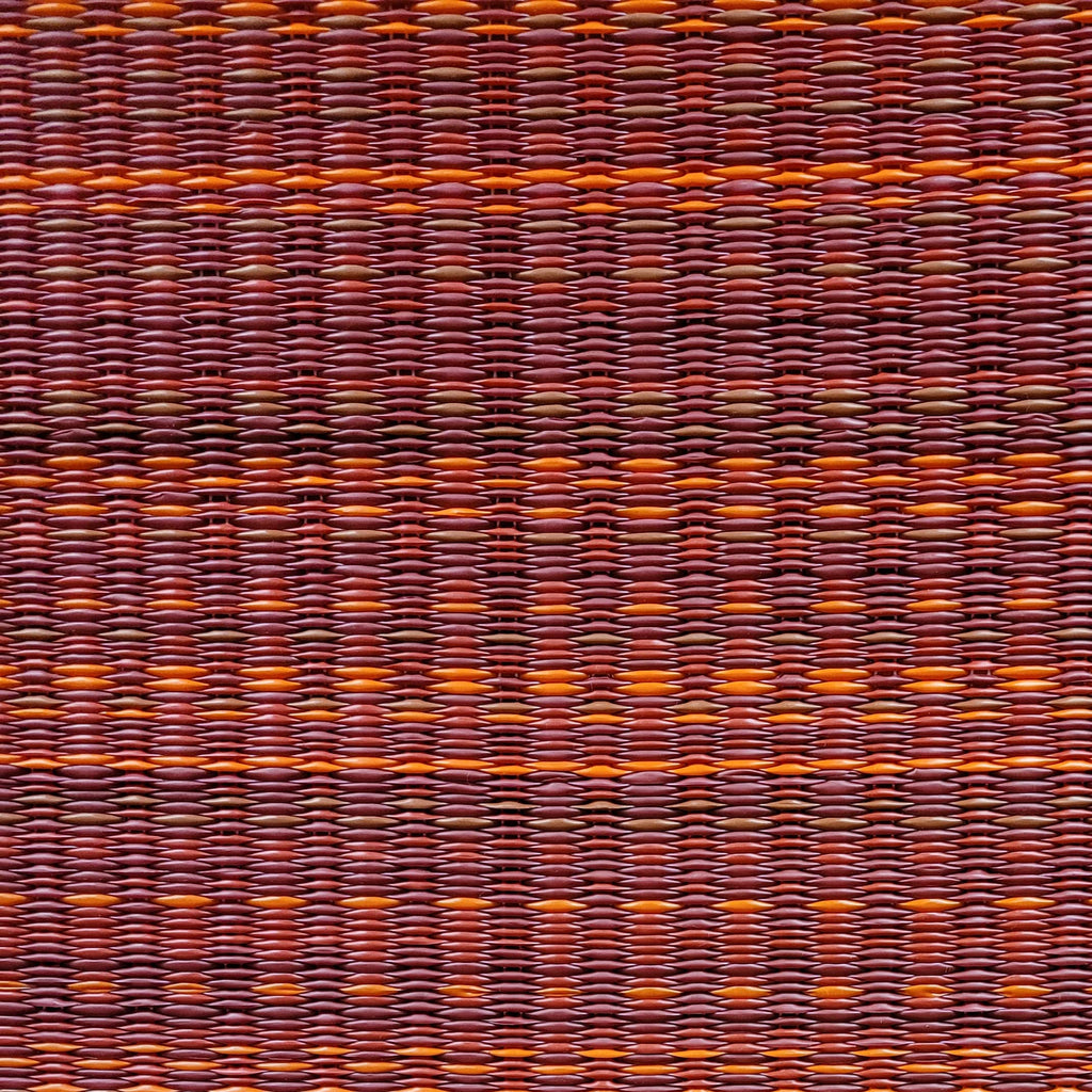 Mad Mats Geometric Outdoor Rug, Reversible Plastic Mat (6' X 9', Mix - Warm Red)