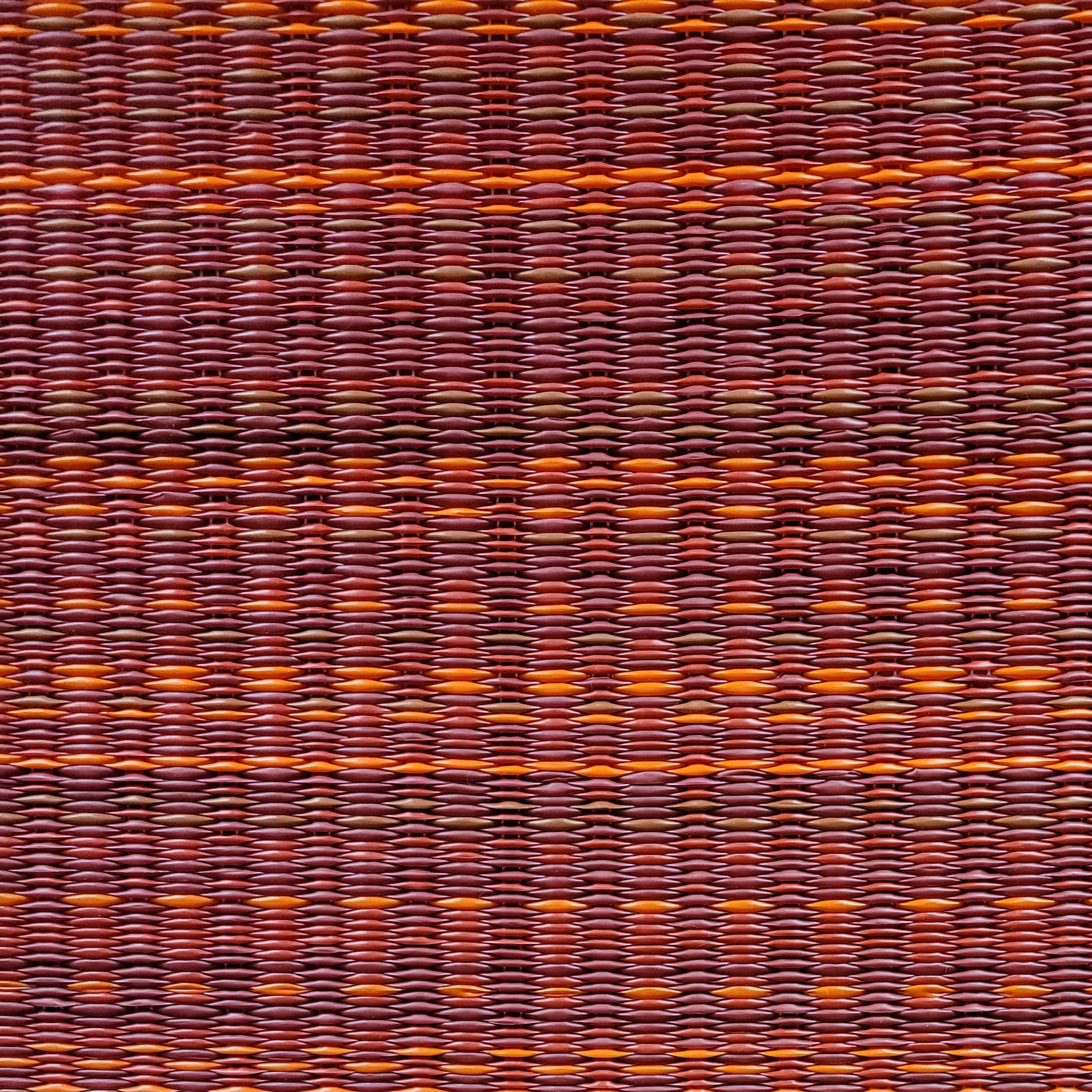 Mad Mats Geometric Outdoor Rug, Reversible Plastic Mat (6' X 9', Mix - Warm Red)