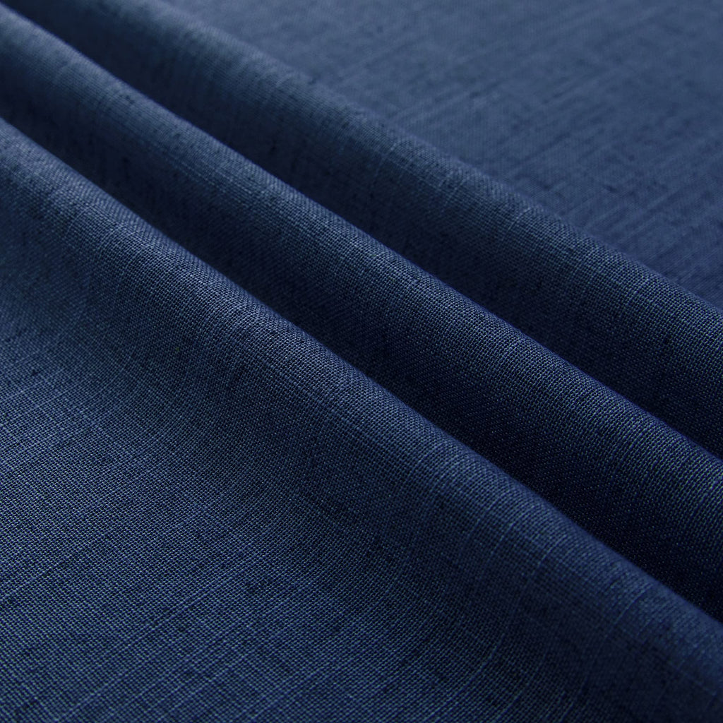 Navy Curtains 63 Inch Length For Boys Bedroom 2 Panels Set Tab Top Linen Textured Semi Sheer Dark Blue Curtain For Kids Room Nursery Teen Game Masculine Nautical Home Decor Navy Blue Drapes 52X63 Long