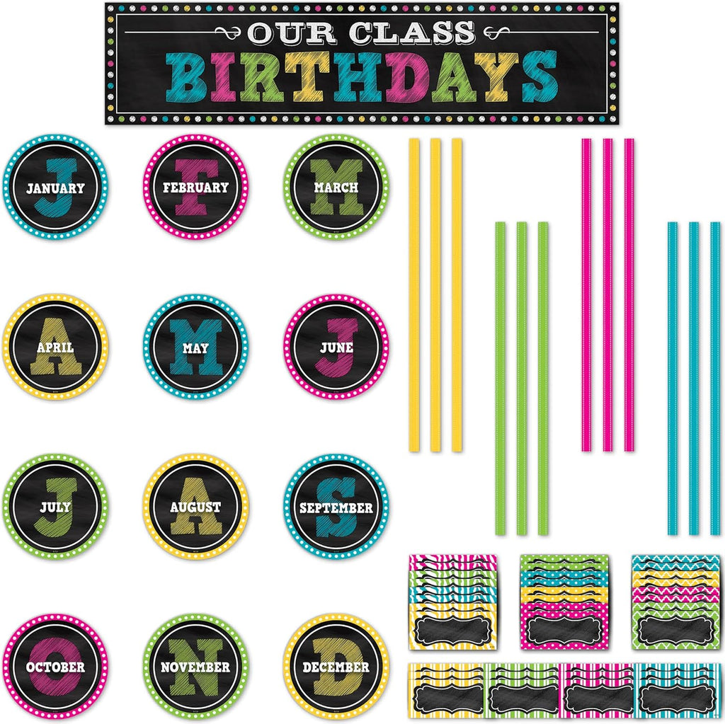 Teacher Created Resources Chalkboard Brights Mini Bulletin Board Set, 21 X 5 Inch, Multicolor
