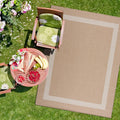 CAMILSON Outdoor Rug - Modern Area Rugs for Indoor and Outdoor patios, Kitchen and Hallway mats - Washable Outside Carpet (5x7, 