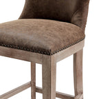 New Pacific Direct Dorsey Counter Bar & Counter Stools, Nubuck Chocolate