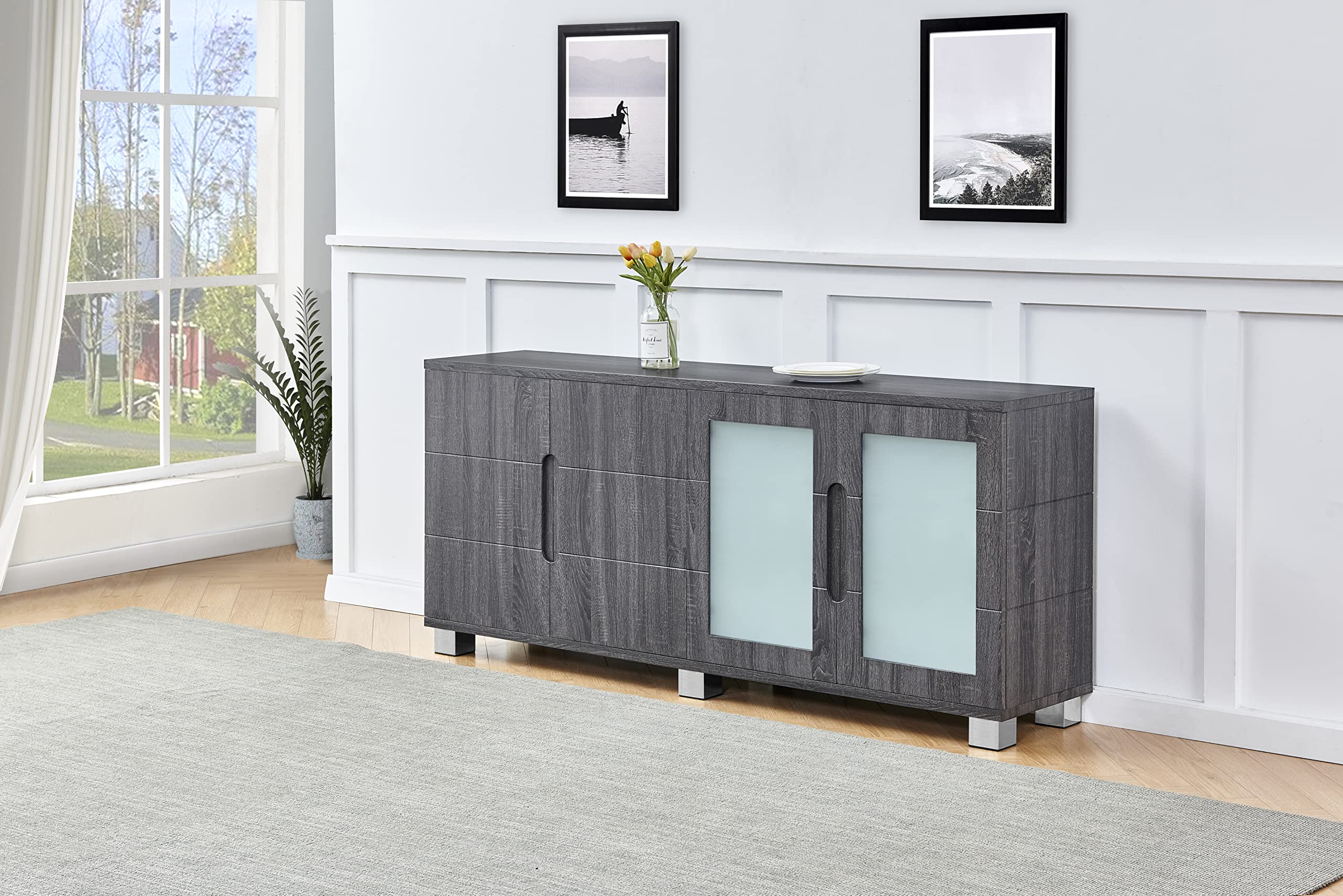 Best Quality Furniture Cabinet, Walnut