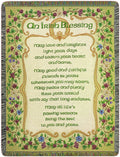 Manual Irish Collection 51 X 68-Inch Tapestry Throw, Peace and Plenty Irish Blessing