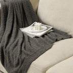 Bearberry Super Soft Fluffy Throw Blanket Lightweight Cozy Warm Bed Blankets For Couch Bed Sofa All Season (Dark Grey, 60   X80