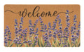 Lavender-Welcome-Doormat Outdoor-Entrance - Coir-Non-Slip Seasonal-Spring Summer Indoor Home Decor Front Door Mats