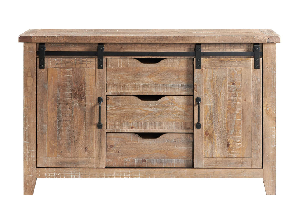 Intercon Highland 60" 2 Cabinets and 3 Drawers, Sandwich Sideboard, Sandwash