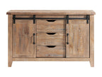 Intercon Highland 60" 2 Cabinets and 3 Drawers, Sandwich Sideboard, Sandwash