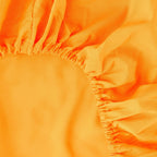 Ghooss Fitted Sheet Orange-Full Size Fitted Sheet Only-Fitted Deep Pocket Sheet-Soft Wrinkle Free Sheet-1 Pack(Orange,Full)