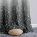 Story@Home Window Curtains 5 Feet Long Set Of 2 | Geometric Print | Semi Transparent Curtain | Net Curtains | Sheer Curtain For 