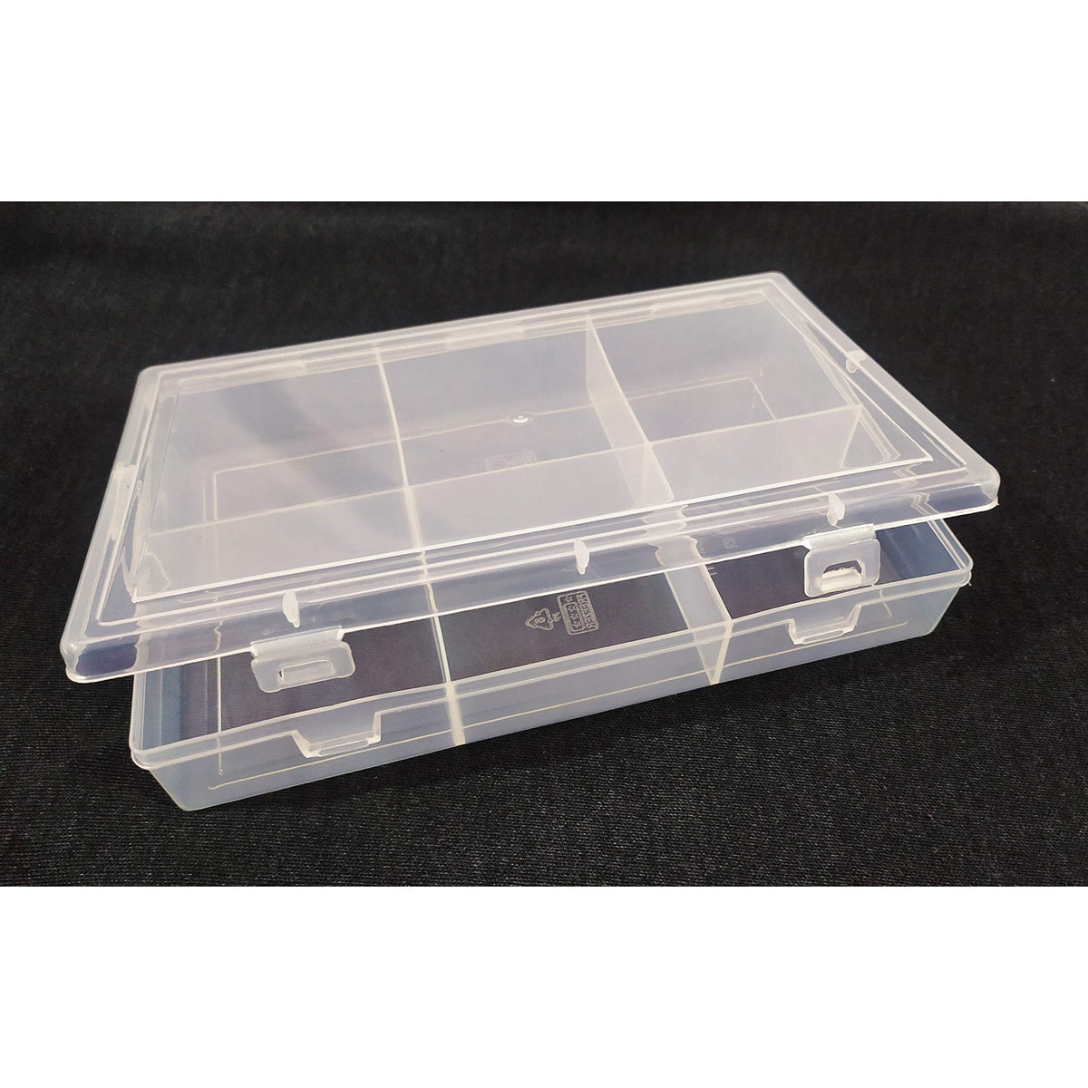 Right Plastic 6 Partition Rectangular MultiPurpose Storage Box With Lid For Storing Jewellery & Daily Usage Items.(Pack of 1)