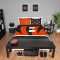 Foco Cincinnati Bengals Nfl Team Color Bed In A Bag Comforter Bedding 3 Piece Full Set