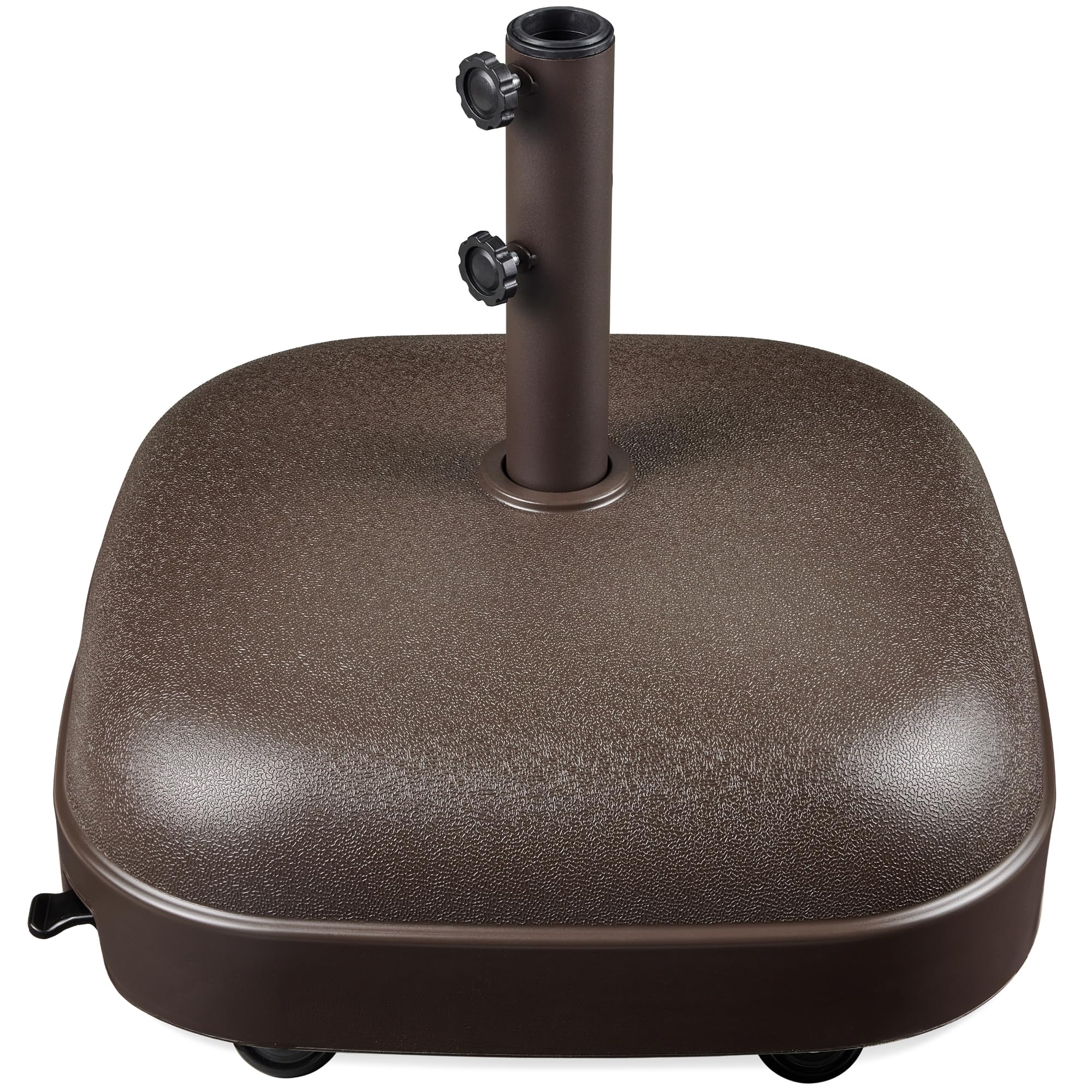 Best Choice Products 123lb Capacity Fillable Mobile Umbrella Base, Heavy Duty Market Stand for Patio, Deck, Poolside, Easy to mo