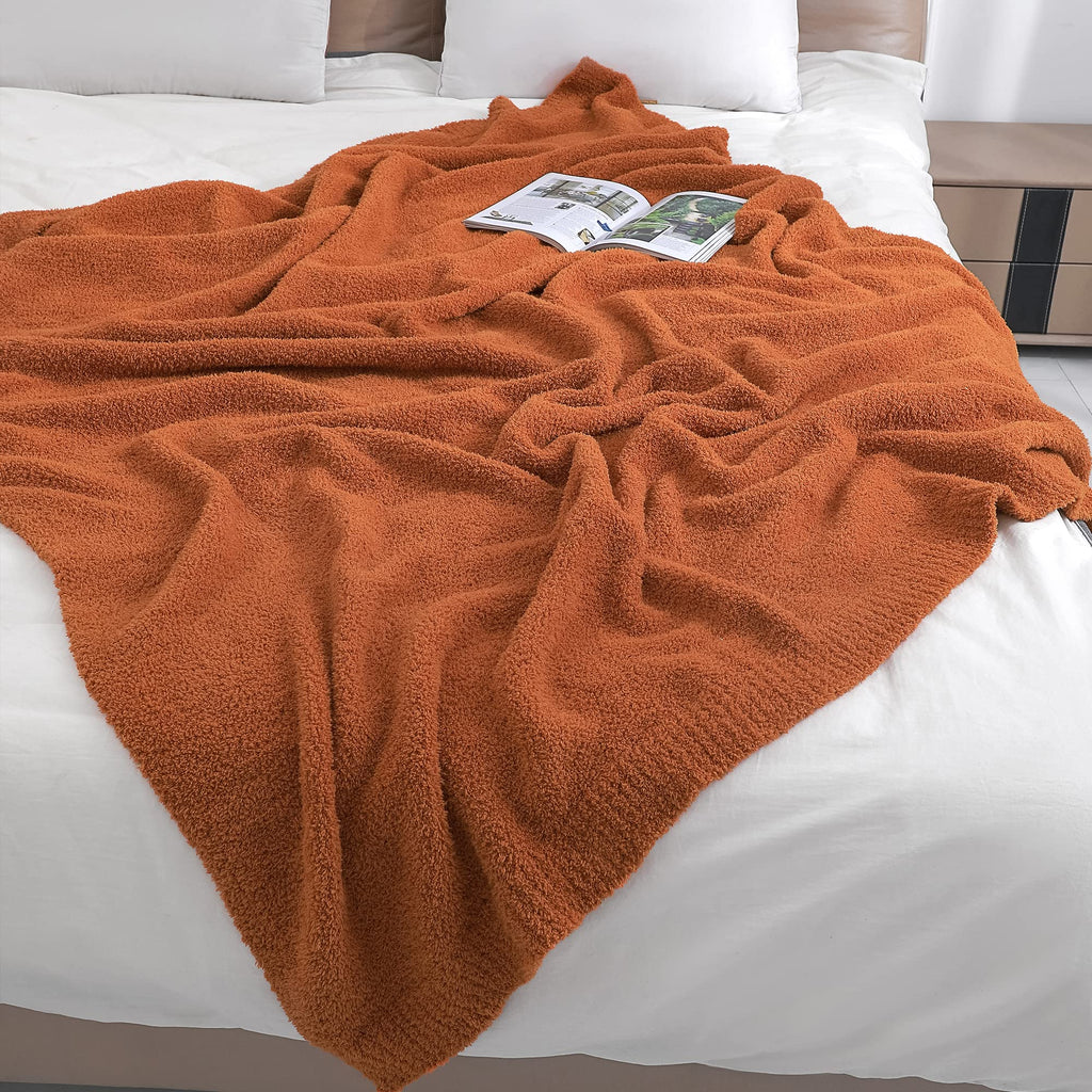 Bearberry Super Soft Fluffy Throw Blanket Lightweight Cozy Warm Bed Blankets For Couch Bed Sofa All Season (Caramel, 60   X80