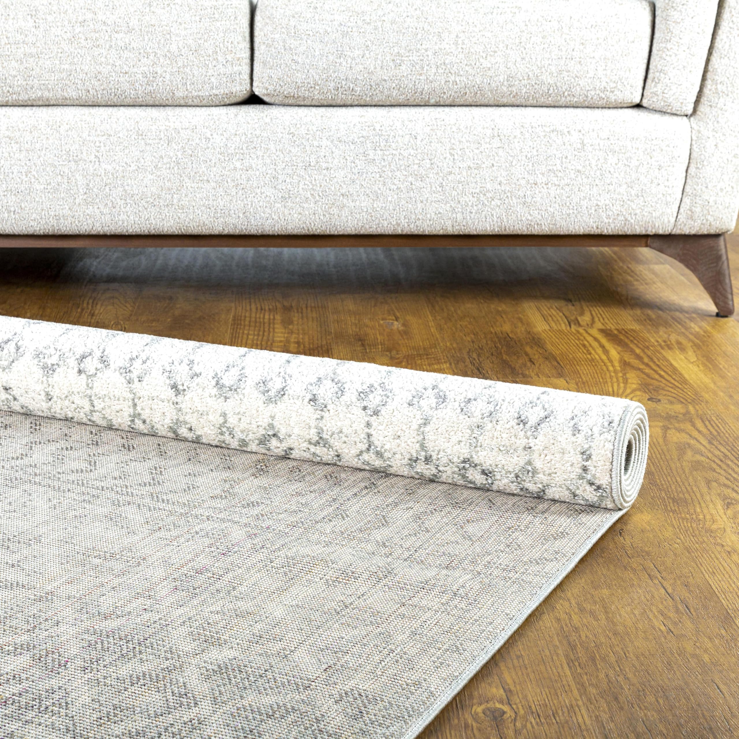 Livabliss Chester Boho Moroccan Area Rug,10' Round,Grey