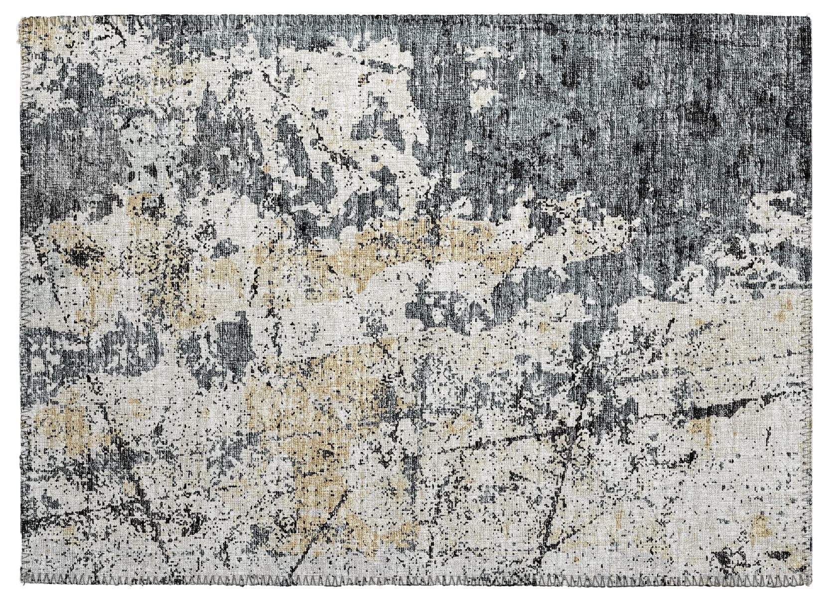 Addison Rugs Indoor/Outdoor Accord Aac33 Black Washable 3' X 5' Indoor Outdoor Area Rug, Easy Clean, Machine Washable, Non Shedding, Bedroom, Living Room, Dining Room, Kitchen, Patio Rug
