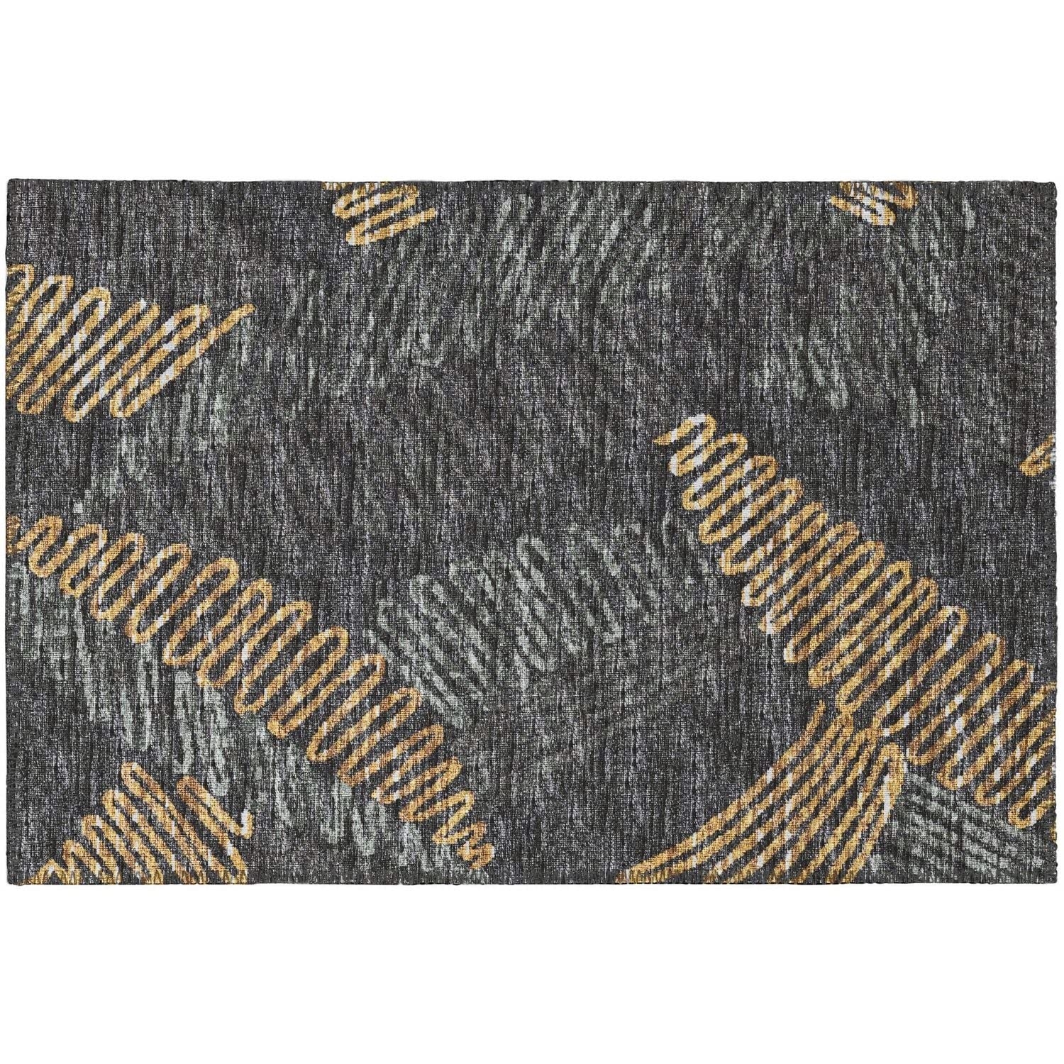 Sedona Sn11 Grey Transitional Rug Rectangle 5' X 7 ' 6"
