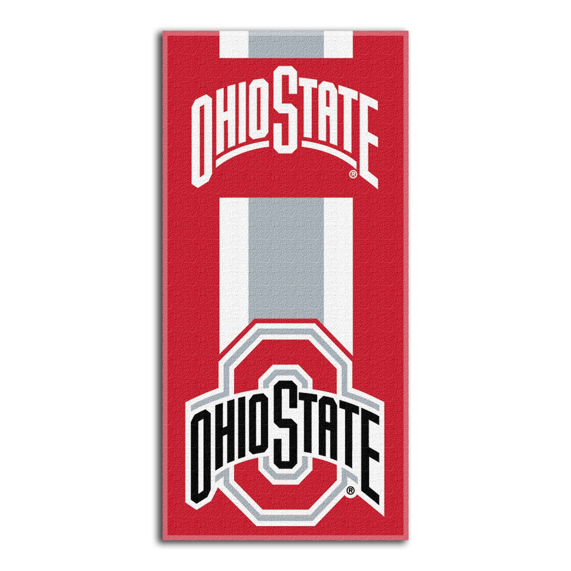The Northwest Company NCAA Ohio State Buckeyes Beach Towel, 30 x 60, Zone Read