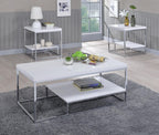 Steve Silver Company Lucia End Table, White