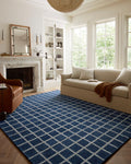 Loloi Chris Loves Julia x Polly Navy/Silver 8'-6'' x 11'-6'' Area Rug