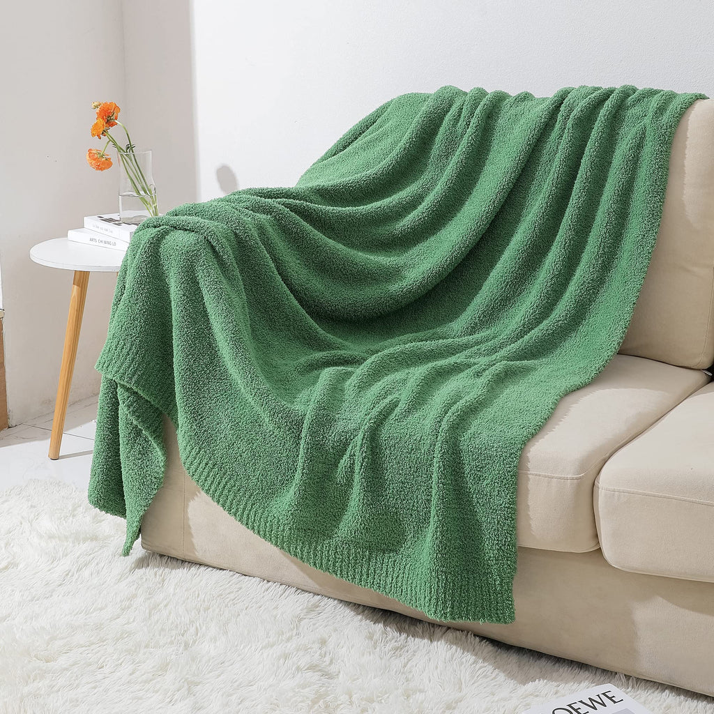 Bearberry Super Soft Fluffy Throw Blanket Lightweight Cozy Warm Throw Blankets For Couch Bed Sofa All Season (Avocado Green, 53