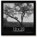 wallsthatspeak 19x20 Black Picture Frame for Puzzles Posters Photos or Artwork