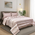Signature Reversible Super Soft Double Bed Comforter/Quilt Set 350Gsm 88X90 Inches, And Fitted Elastic Bed Sheet With Pillow Cov