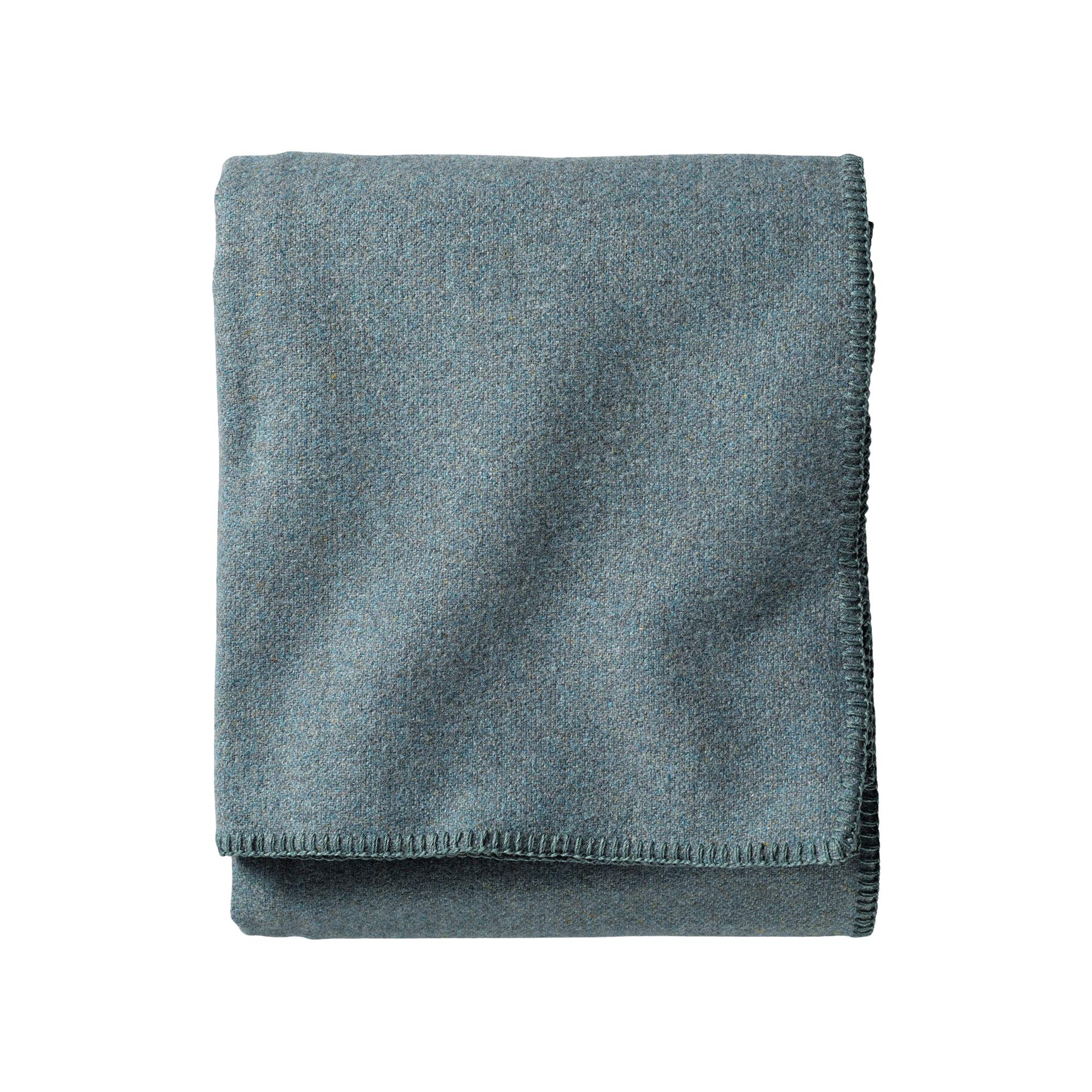 Pendleton, Eco-Wise Washable Wool Blanket, Shale Blue, Twin