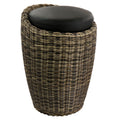 Elama 1 Piece Wicker Outdoor Otoman Chair