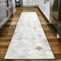 Dalyn Rugs Stetson Patchwork Faux Cowhide Ss2 Linen 2'3" X 7'6"