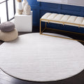 Safavieh Vision Collection Area Rug - 8 Round, Ivory Grey & -, Modern Ombre Tonal Chic Design, Non-Shedding & Easy Care, Ideal 