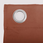 Sun Zero Easton Energy Saving Blackout Grommet Curtain Panel, 40' X 95', Terracotta Orange