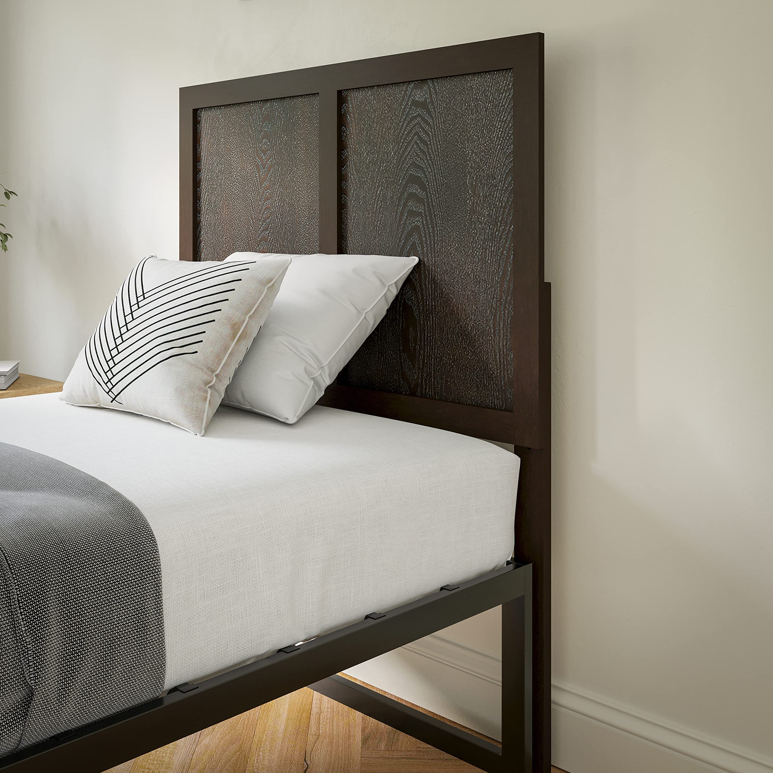 Contemporary Twin Size Raised Panel Headboard