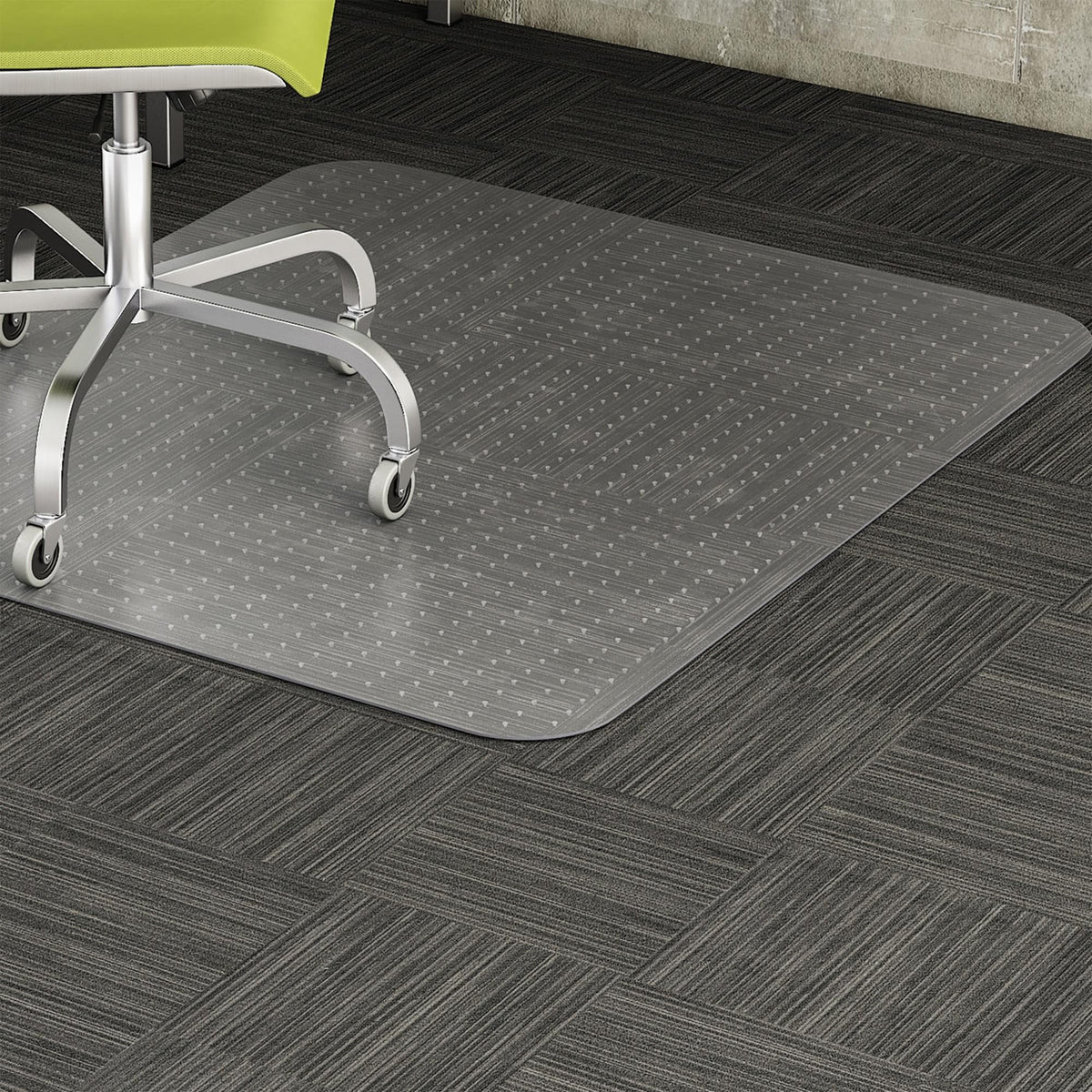 Lorell, LLR69160, Low Pile Rectangular Chairmat, 1 Each, Clear