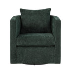 Comfort Pointe Sheldon Kelly Green Fabric Swivel Barrel Chair