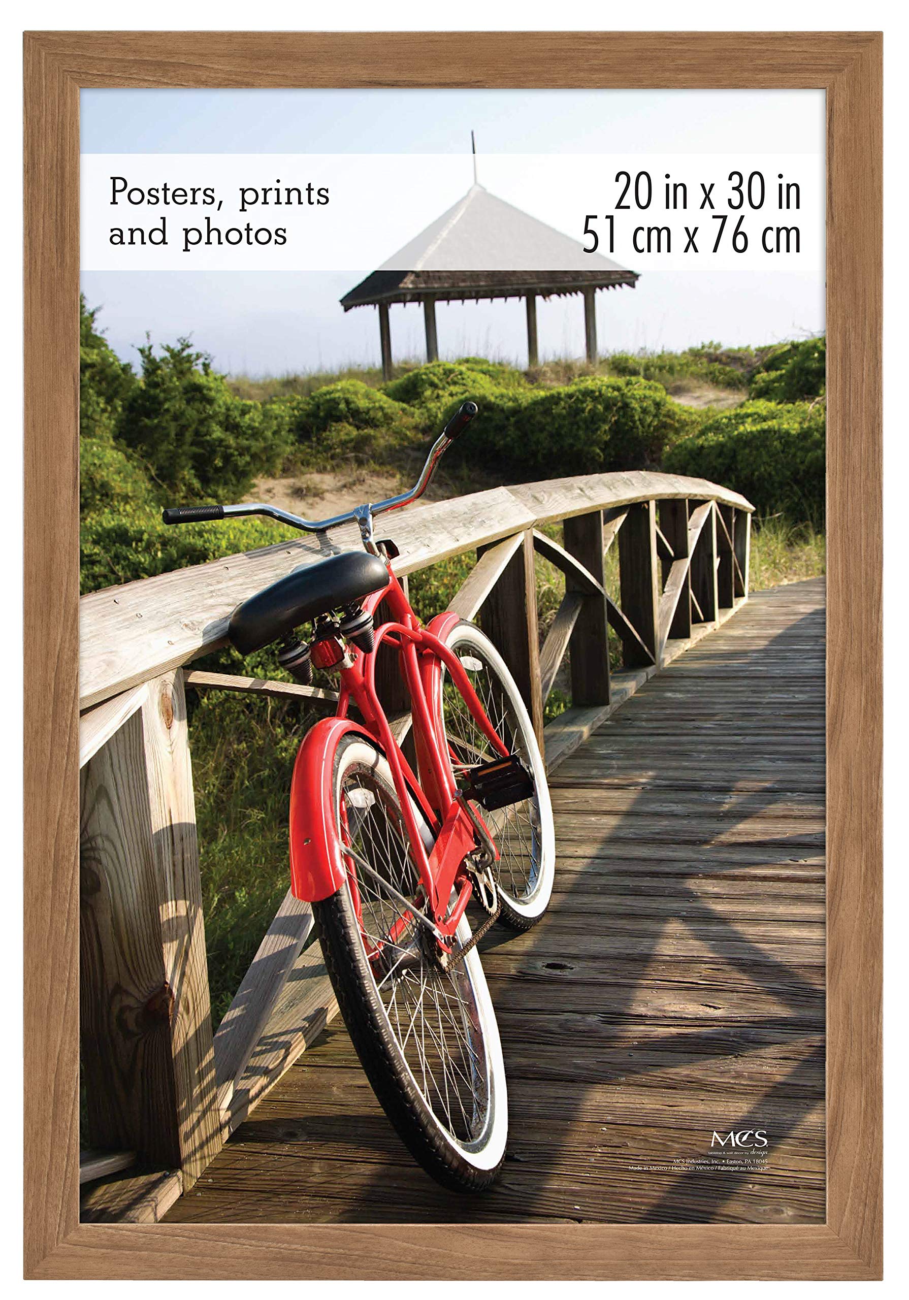 MCS Museum Poster Frame, Medium Oak, 20 x 30 in, Single
