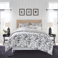 Laura Ashley  Queen Comforter Set, Soft & Reversible Cotton Bedding, Medium Weight 7 Piece Bed Set With Matching Pillowcases, E