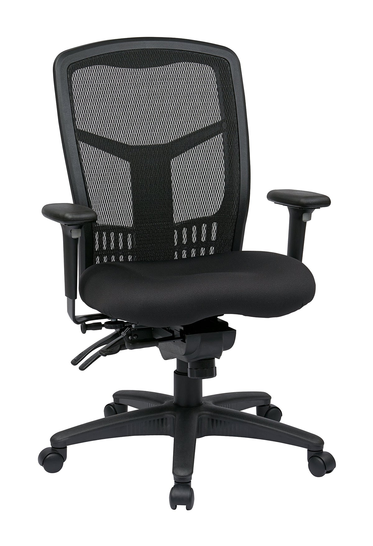 Office Star ProGrid Breathable Mesh Managers Office Chair with Adjustable Seat Height, Multi-Function Tilt Control and Seat Sli