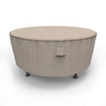 Budge Neverwet Mojave Round Patio Table Cover, Black Ivory, Medium