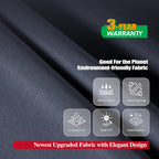 F&J Outdoors Waterproof Uv Resistant Heavy Duty Patio Chaise Lounge Chair Cover, 2Pack, 79'Lx30'Wx30'H, Grey