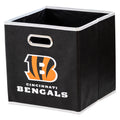 Franklin Sports NFL Cincinnati Bengals Collapsible Storage Bin - NFL Folding Cube Storage Container - Fits Bin Organizers - Fabr