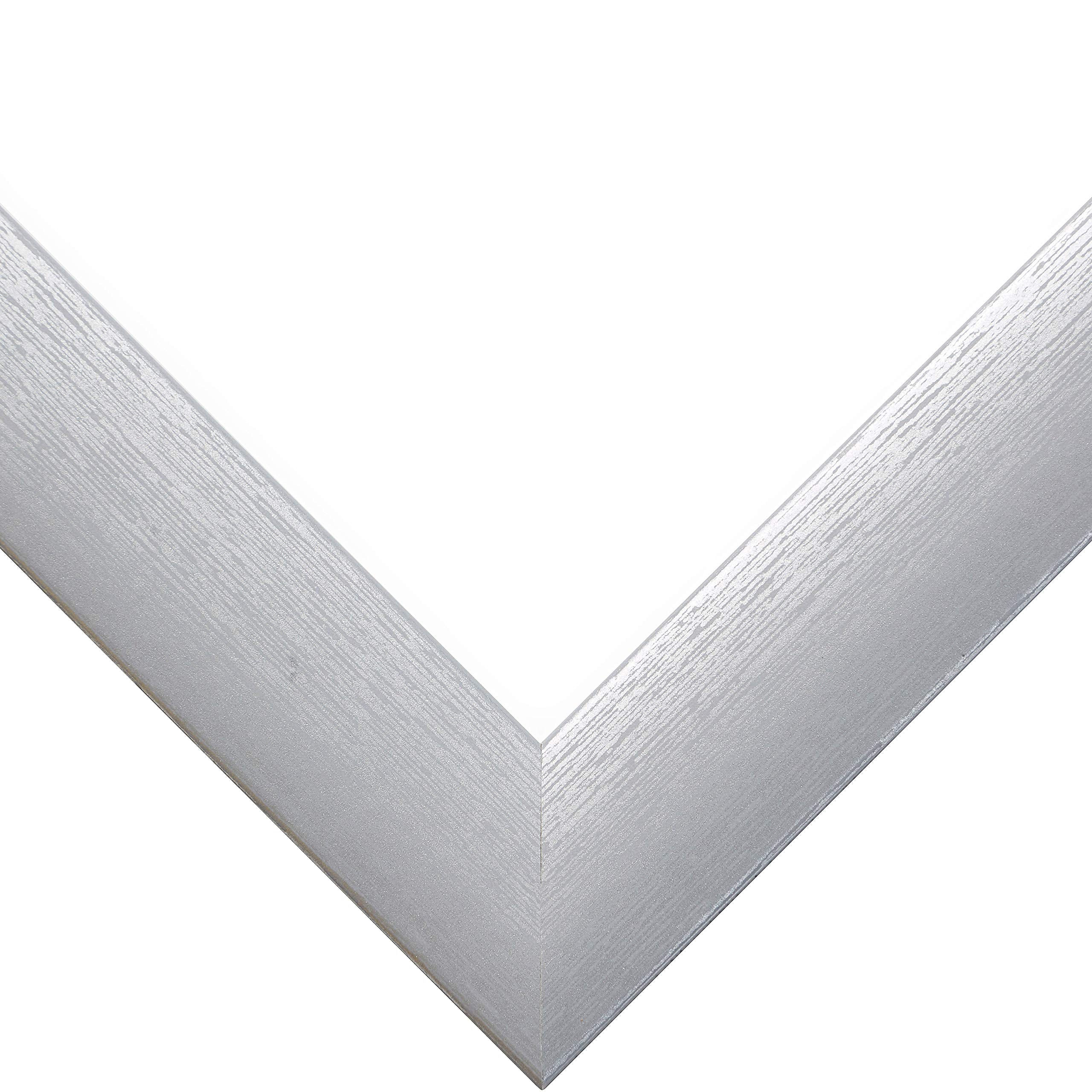 Craig Frames Contemporary Picture Frame, 5 X 7 Inch, Brushed Silver