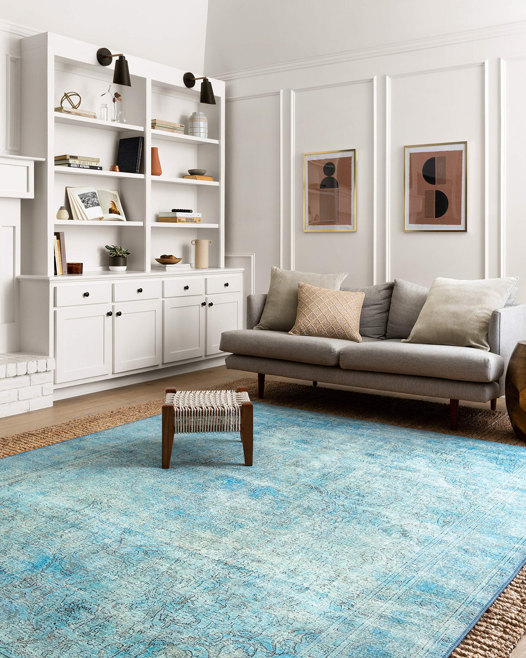 Loloi II Loren Aqua 3-6 x 5-6 Accent Rug